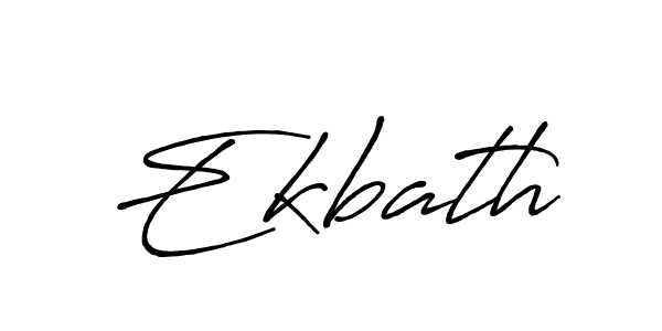 Create a beautiful signature design for name Ekbath. With this signature (Antro_Vectra_Bolder) fonts, you can make a handwritten signature for free. Ekbath signature style 7 images and pictures png