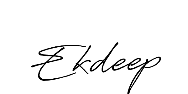 It looks lik you need a new signature style for name Ekdeep. Design unique handwritten (Antro_Vectra_Bolder) signature with our free signature maker in just a few clicks. Ekdeep signature style 7 images and pictures png