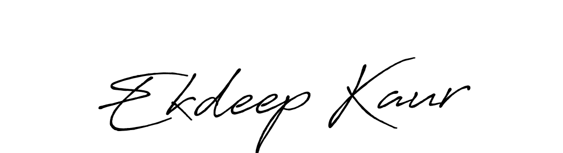Use a signature maker to create a handwritten signature online. With this signature software, you can design (Antro_Vectra_Bolder) your own signature for name Ekdeep Kaur. Ekdeep Kaur signature style 7 images and pictures png