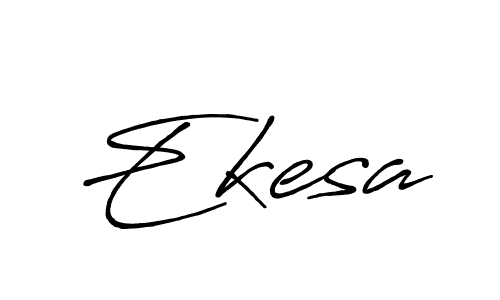Use a signature maker to create a handwritten signature online. With this signature software, you can design (Antro_Vectra_Bolder) your own signature for name Ekesa. Ekesa signature style 7 images and pictures png