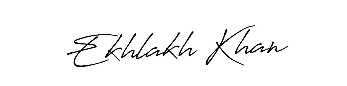 Also You can easily find your signature by using the search form. We will create Ekhlakh Khan name handwritten signature images for you free of cost using Antro_Vectra_Bolder sign style. Ekhlakh Khan signature style 7 images and pictures png