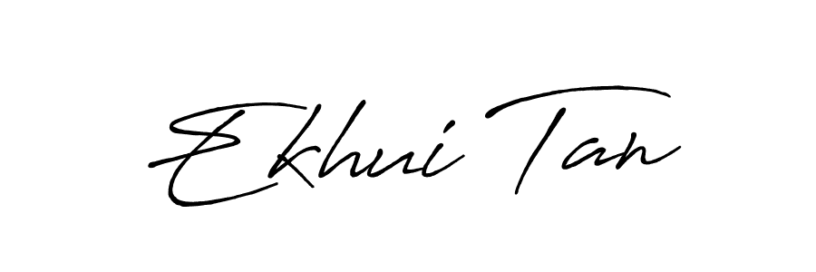 How to make Ekhui Tan signature? Antro_Vectra_Bolder is a professional autograph style. Create handwritten signature for Ekhui Tan name. Ekhui Tan signature style 7 images and pictures png
