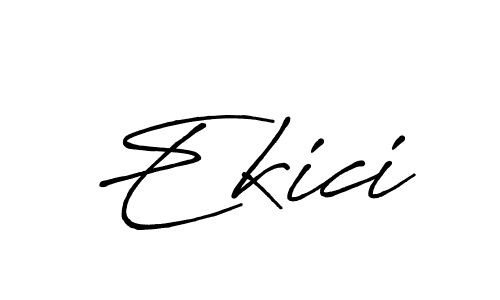 Use a signature maker to create a handwritten signature online. With this signature software, you can design (Antro_Vectra_Bolder) your own signature for name Ekici. Ekici signature style 7 images and pictures png