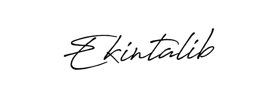 How to make Ekintalib name signature. Use Antro_Vectra_Bolder style for creating short signs online. This is the latest handwritten sign. Ekintalib signature style 7 images and pictures png