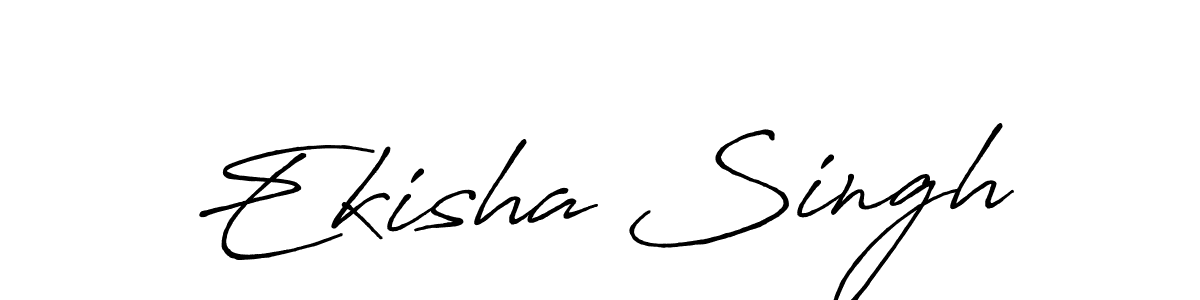 Also we have Ekisha Singh name is the best signature style. Create professional handwritten signature collection using Antro_Vectra_Bolder autograph style. Ekisha Singh signature style 7 images and pictures png