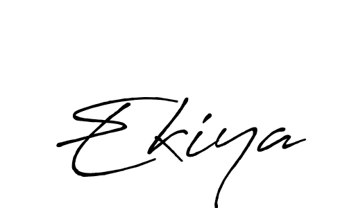 Create a beautiful signature design for name Ekiya. With this signature (Antro_Vectra_Bolder) fonts, you can make a handwritten signature for free. Ekiya signature style 7 images and pictures png