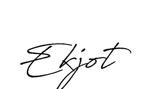 Ekjot stylish signature style. Best Handwritten Sign (Antro_Vectra_Bolder) for my name. Handwritten Signature Collection Ideas for my name Ekjot. Ekjot signature style 7 images and pictures png