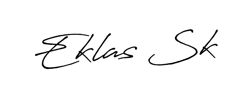 Here are the top 10 professional signature styles for the name Eklas Sk. These are the best autograph styles you can use for your name. Eklas Sk signature style 7 images and pictures png