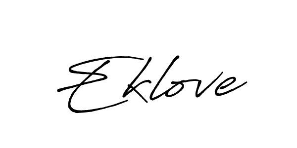 Use a signature maker to create a handwritten signature online. With this signature software, you can design (Antro_Vectra_Bolder) your own signature for name Eklove. Eklove signature style 7 images and pictures png