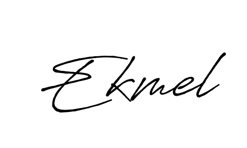 How to make Ekmel signature? Antro_Vectra_Bolder is a professional autograph style. Create handwritten signature for Ekmel name. Ekmel signature style 7 images and pictures png