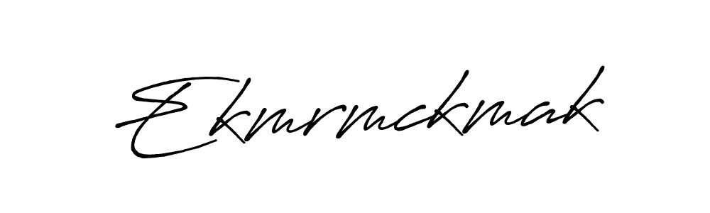 Create a beautiful signature design for name Ekmrmckmak. With this signature (Antro_Vectra_Bolder) fonts, you can make a handwritten signature for free. Ekmrmckmak signature style 7 images and pictures png