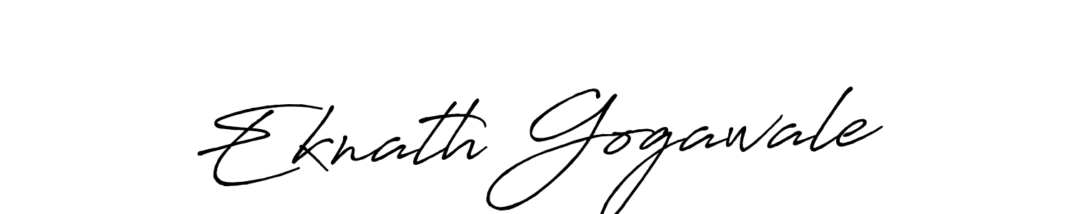 Make a beautiful signature design for name Eknath Gogawale. With this signature (Antro_Vectra_Bolder) style, you can create a handwritten signature for free. Eknath Gogawale signature style 7 images and pictures png