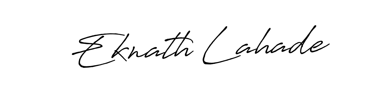 if you are searching for the best signature style for your name Eknath Lahade. so please give up your signature search. here we have designed multiple signature styles  using Antro_Vectra_Bolder. Eknath Lahade signature style 7 images and pictures png
