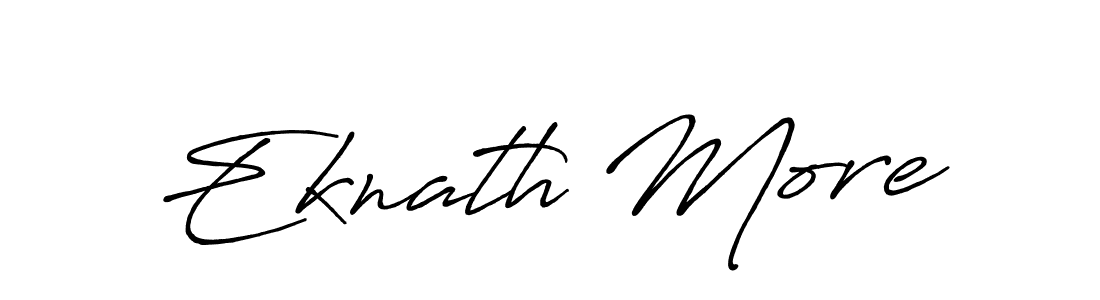 Make a beautiful signature design for name Eknath More. With this signature (Antro_Vectra_Bolder) style, you can create a handwritten signature for free. Eknath More signature style 7 images and pictures png