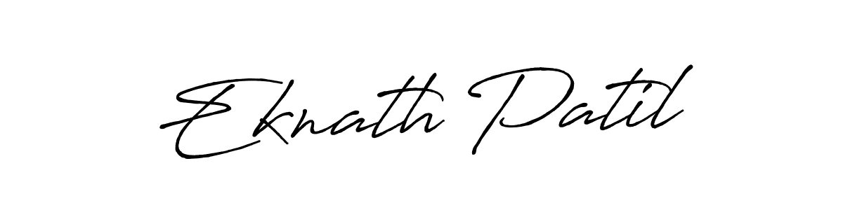 Make a beautiful signature design for name Eknath Patil. With this signature (Antro_Vectra_Bolder) style, you can create a handwritten signature for free. Eknath Patil signature style 7 images and pictures png