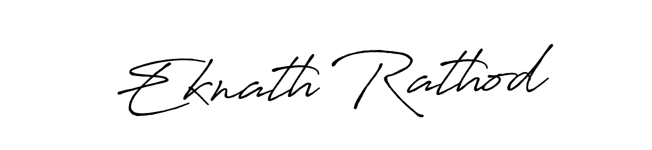 How to make Eknath Rathod name signature. Use Antro_Vectra_Bolder style for creating short signs online. This is the latest handwritten sign. Eknath Rathod signature style 7 images and pictures png