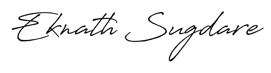 You should practise on your own different ways (Antro_Vectra_Bolder) to write your name (Eknath Sugdare) in signature. Don't let someone else do it for you. Eknath Sugdare signature style 7 images and pictures png