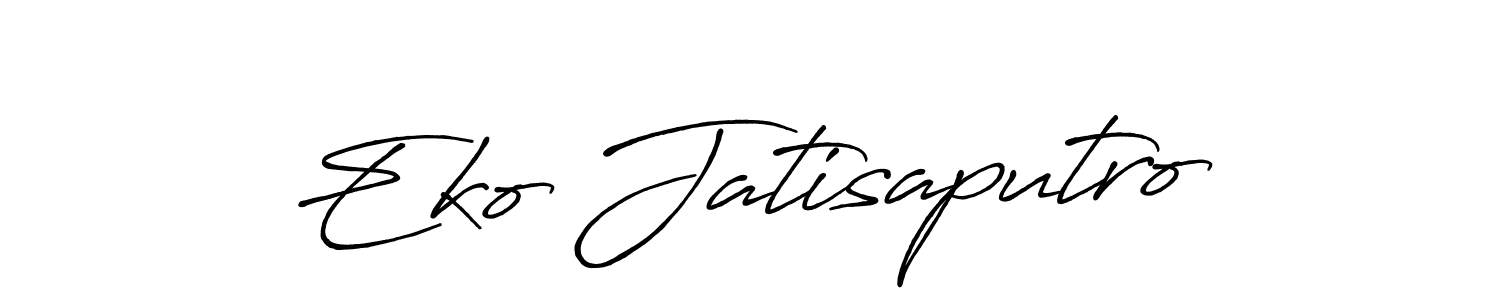 Make a beautiful signature design for name Eko Jatisaputro. With this signature (Antro_Vectra_Bolder) style, you can create a handwritten signature for free. Eko Jatisaputro signature style 7 images and pictures png