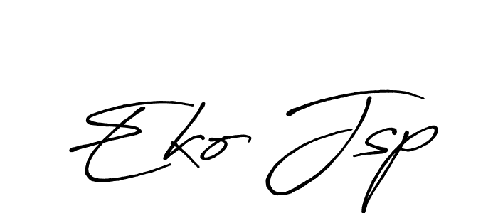 How to make Eko Jsp signature? Antro_Vectra_Bolder is a professional autograph style. Create handwritten signature for Eko Jsp name. Eko Jsp signature style 7 images and pictures png