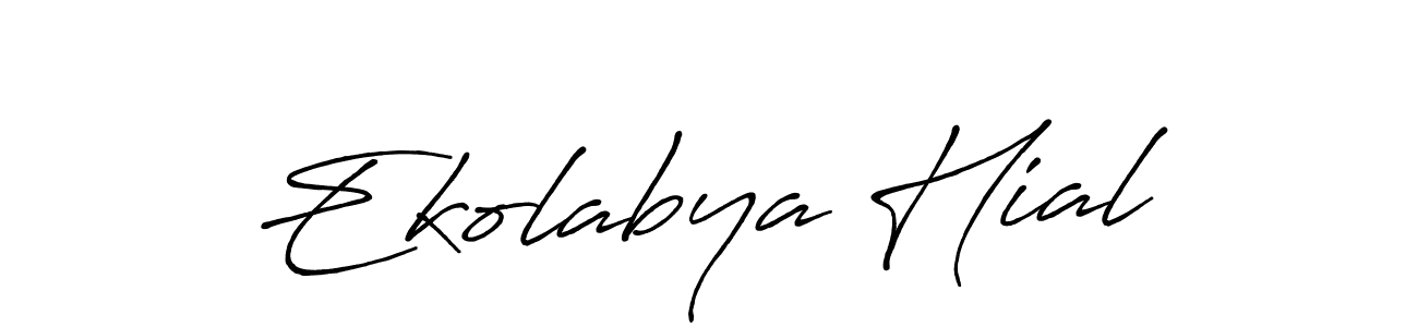 This is the best signature style for the Ekolabya Hial name. Also you like these signature font (Antro_Vectra_Bolder). Mix name signature. Ekolabya Hial signature style 7 images and pictures png