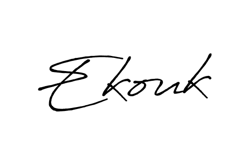 Ekouk stylish signature style. Best Handwritten Sign (Antro_Vectra_Bolder) for my name. Handwritten Signature Collection Ideas for my name Ekouk. Ekouk signature style 7 images and pictures png