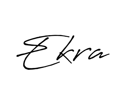 How to make Ekra signature? Antro_Vectra_Bolder is a professional autograph style. Create handwritten signature for Ekra name. Ekra signature style 7 images and pictures png