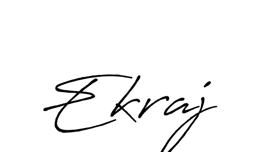 The best way (Antro_Vectra_Bolder) to make a short signature is to pick only two or three words in your name. The name Ekraj include a total of six letters. For converting this name. Ekraj signature style 7 images and pictures png
