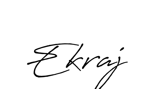 The best way (Antro_Vectra_Bolder) to make a short signature is to pick only two or three words in your name. The name Ekraj include a total of six letters. For converting this name. Ekraj signature style 7 images and pictures png