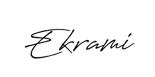 The best way (Antro_Vectra_Bolder) to make a short signature is to pick only two or three words in your name. The name Ekrami include a total of six letters. For converting this name. Ekrami signature style 7 images and pictures png