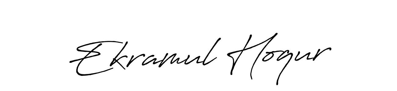 Design your own signature with our free online signature maker. With this signature software, you can create a handwritten (Antro_Vectra_Bolder) signature for name Ekramul Hoqur. Ekramul Hoqur signature style 7 images and pictures png