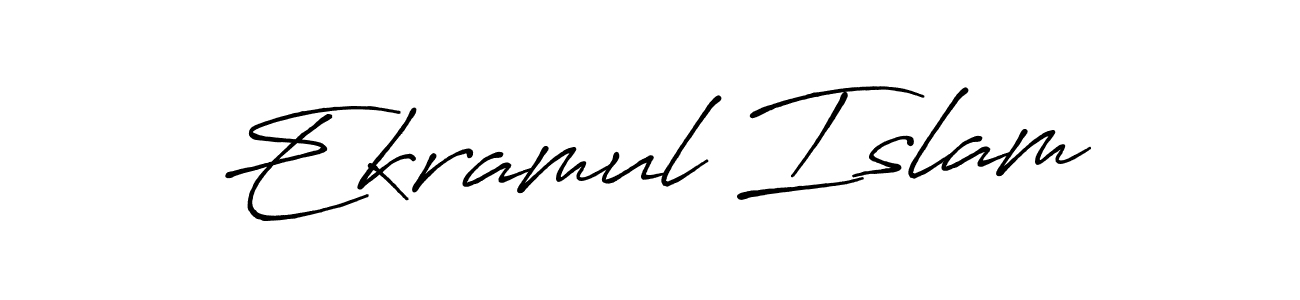 Design your own signature with our free online signature maker. With this signature software, you can create a handwritten (Antro_Vectra_Bolder) signature for name Ekramul Islam. Ekramul Islam signature style 7 images and pictures png