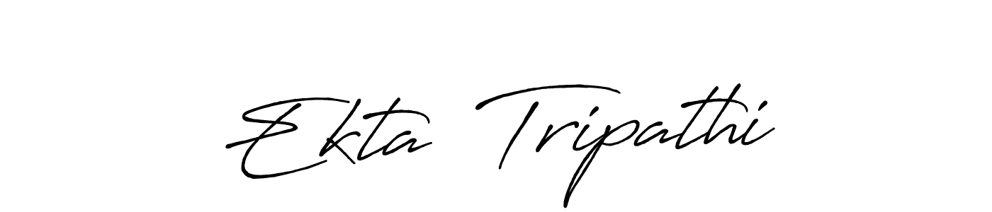 How to make Ekta  Tripathi signature? Antro_Vectra_Bolder is a professional autograph style. Create handwritten signature for Ekta  Tripathi name. Ekta  Tripathi signature style 7 images and pictures png