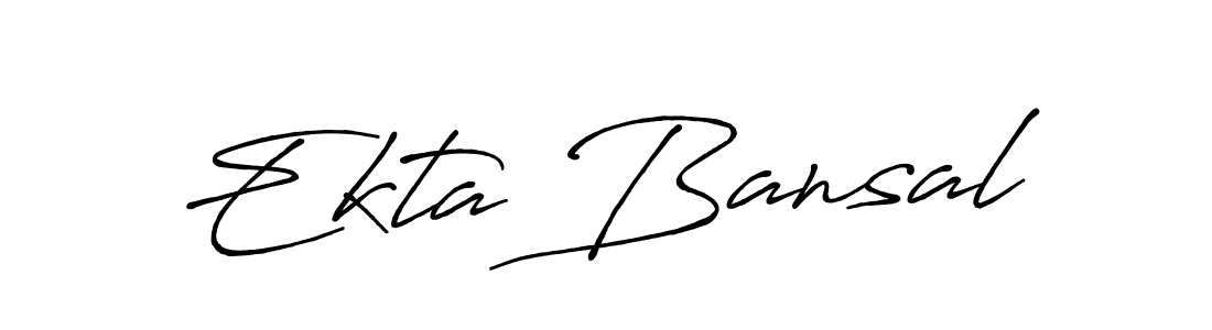It looks lik you need a new signature style for name Ekta Bansal. Design unique handwritten (Antro_Vectra_Bolder) signature with our free signature maker in just a few clicks. Ekta Bansal signature style 7 images and pictures png