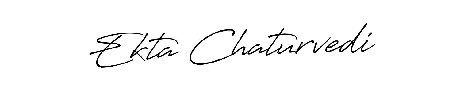 The best way (Antro_Vectra_Bolder) to make a short signature is to pick only two or three words in your name. The name Ekta Chaturvedi include a total of six letters. For converting this name. Ekta Chaturvedi signature style 7 images and pictures png