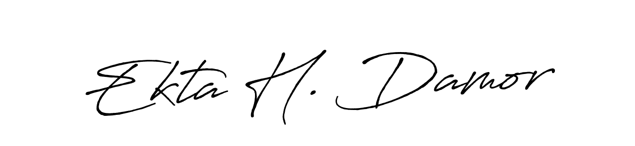 Here are the top 10 professional signature styles for the name Ekta H. Damor. These are the best autograph styles you can use for your name. Ekta H. Damor signature style 7 images and pictures png