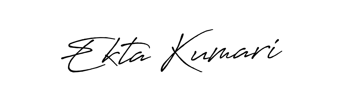 It looks lik you need a new signature style for name Ekta Kumari. Design unique handwritten (Antro_Vectra_Bolder) signature with our free signature maker in just a few clicks. Ekta Kumari signature style 7 images and pictures png