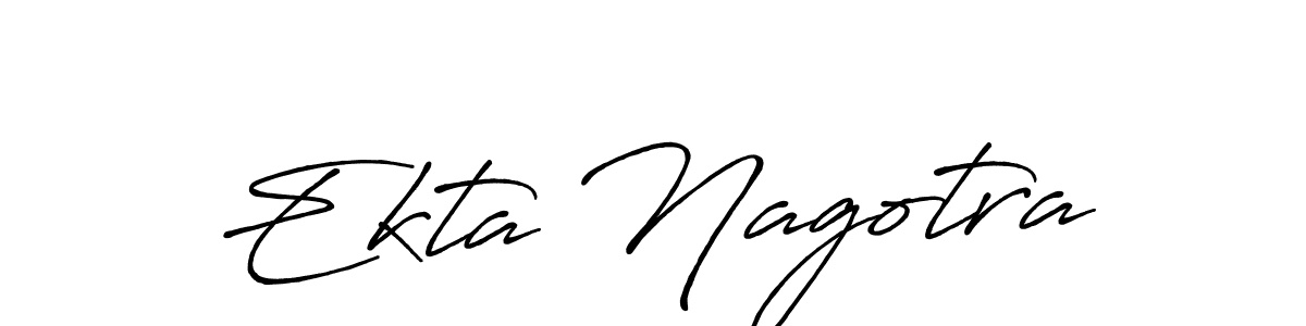 Design your own signature with our free online signature maker. With this signature software, you can create a handwritten (Antro_Vectra_Bolder) signature for name Ekta Nagotra. Ekta Nagotra signature style 7 images and pictures png