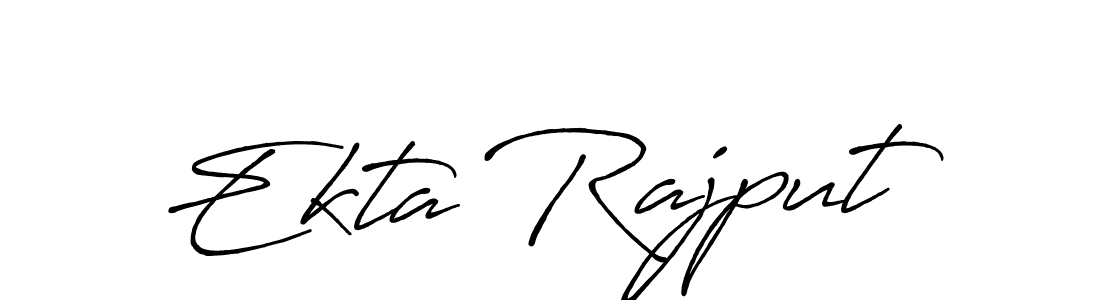 How to make Ekta Rajput signature? Antro_Vectra_Bolder is a professional autograph style. Create handwritten signature for Ekta Rajput name. Ekta Rajput signature style 7 images and pictures png