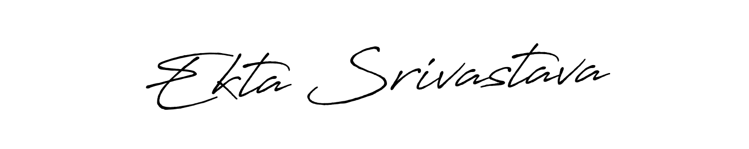 Use a signature maker to create a handwritten signature online. With this signature software, you can design (Antro_Vectra_Bolder) your own signature for name Ekta Srivastava. Ekta Srivastava signature style 7 images and pictures png