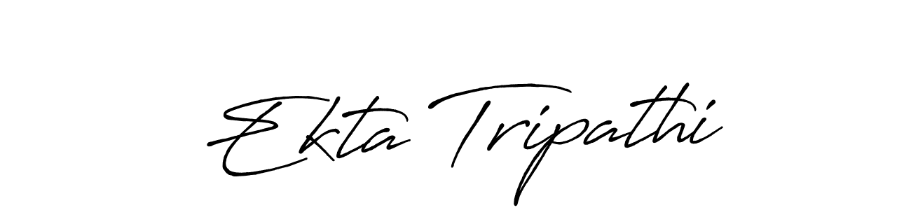 You should practise on your own different ways (Antro_Vectra_Bolder) to write your name (Ekta Tripathi) in signature. don't let someone else do it for you. Ekta Tripathi signature style 7 images and pictures png