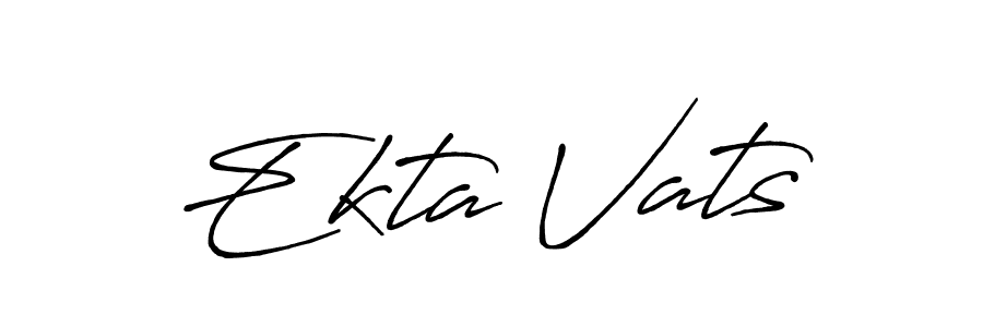 Once you've used our free online signature maker to create your best signature Antro_Vectra_Bolder style, it's time to enjoy all of the benefits that Ekta Vats name signing documents. Ekta Vats signature style 7 images and pictures png