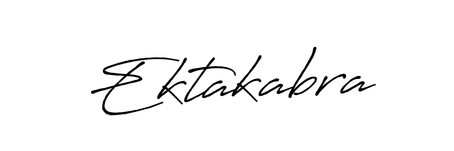 Make a beautiful signature design for name Ektakabra. With this signature (Antro_Vectra_Bolder) style, you can create a handwritten signature for free. Ektakabra signature style 7 images and pictures png