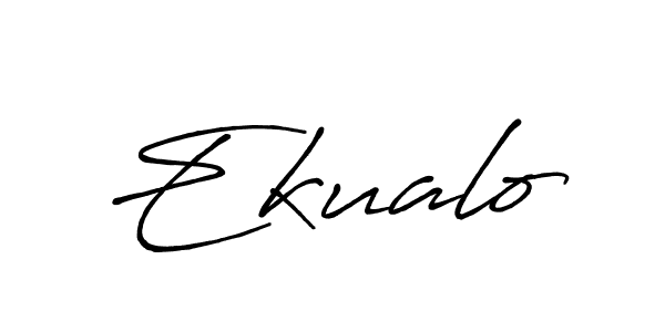 Design your own signature with our free online signature maker. With this signature software, you can create a handwritten (Antro_Vectra_Bolder) signature for name Ekualo. Ekualo signature style 7 images and pictures png