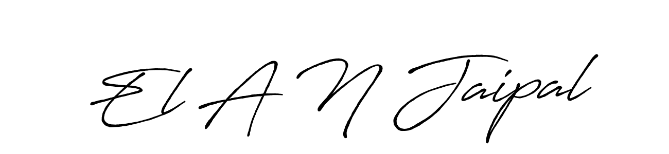 El A N Jaipal stylish signature style. Best Handwritten Sign (Antro_Vectra_Bolder) for my name. Handwritten Signature Collection Ideas for my name El A N Jaipal. El A N Jaipal signature style 7 images and pictures png