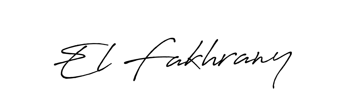 Also we have El Fakhrany name is the best signature style. Create professional handwritten signature collection using Antro_Vectra_Bolder autograph style. El Fakhrany signature style 7 images and pictures png