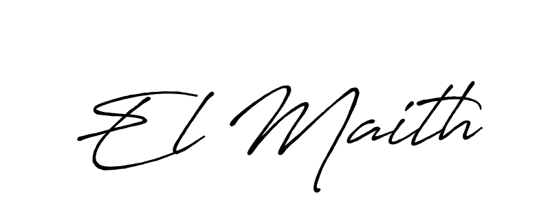 Here are the top 10 professional signature styles for the name El Maith. These are the best autograph styles you can use for your name. El Maith signature style 7 images and pictures png