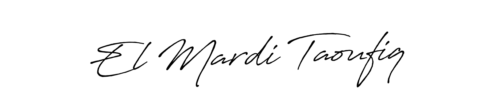 Also we have El Mardi Taoufiq name is the best signature style. Create professional handwritten signature collection using Antro_Vectra_Bolder autograph style. El Mardi Taoufiq signature style 7 images and pictures png