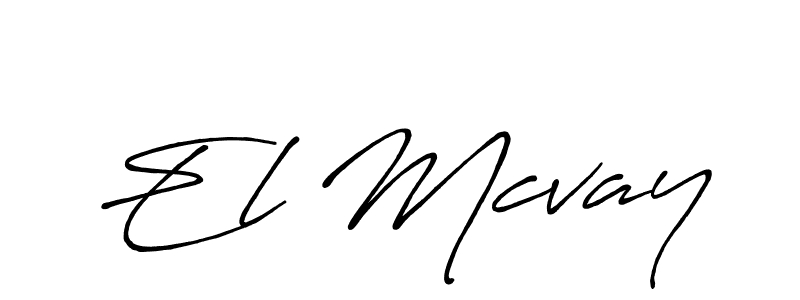 How to make El Mcvay signature? Antro_Vectra_Bolder is a professional autograph style. Create handwritten signature for El Mcvay name. El Mcvay signature style 7 images and pictures png