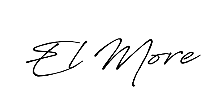 See photos of El More official signature by Spectra . Check more albums & portfolios. Read reviews & check more about Antro_Vectra_Bolder font. El More signature style 7 images and pictures png