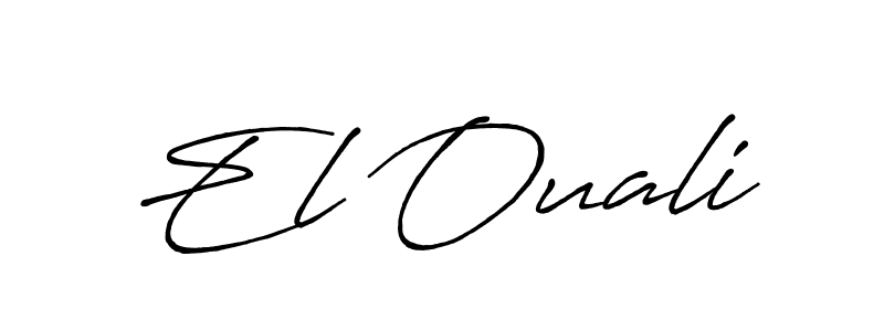 It looks lik you need a new signature style for name El Ouali. Design unique handwritten (Antro_Vectra_Bolder) signature with our free signature maker in just a few clicks. El Ouali signature style 7 images and pictures png